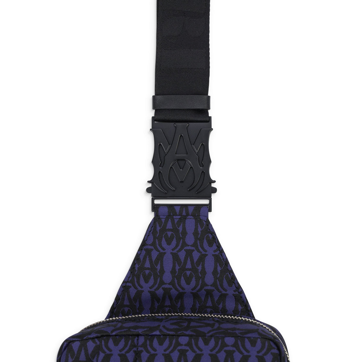 Purple MA Logo All-Over Sling Bag