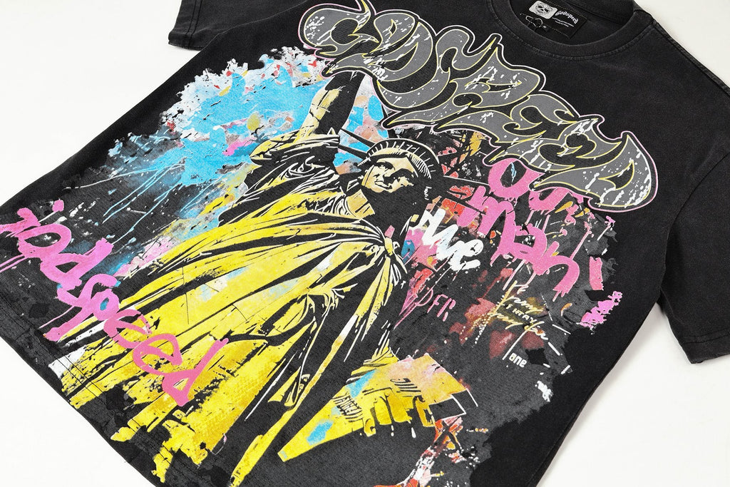 Godspeed Statue of Liberty Graphic T-Shirt