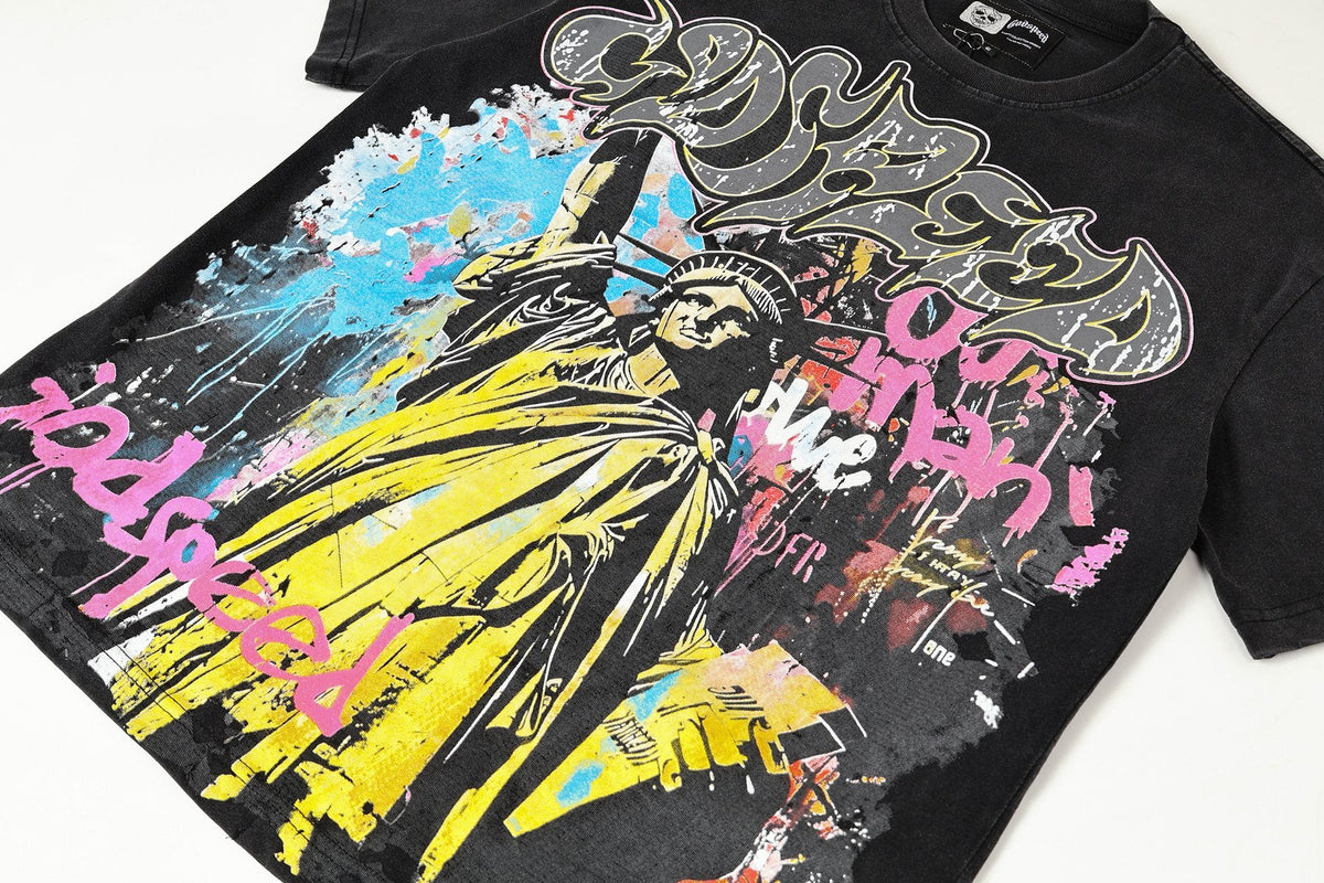 Godspeed Statue of Liberty Graphic T-Shirt
